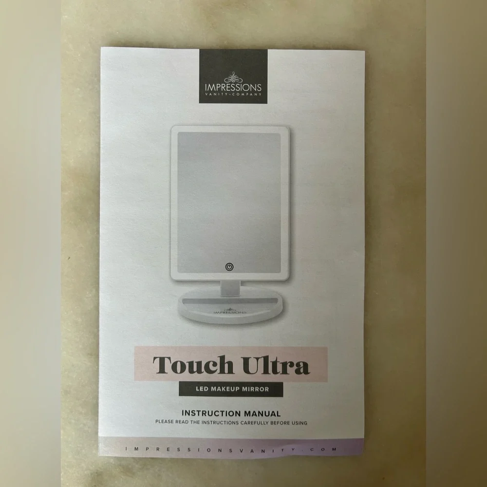 Touch Ultra LED Lighted Vanity Mirror with Touch Sensor - Black Frame NIB💋🪩
